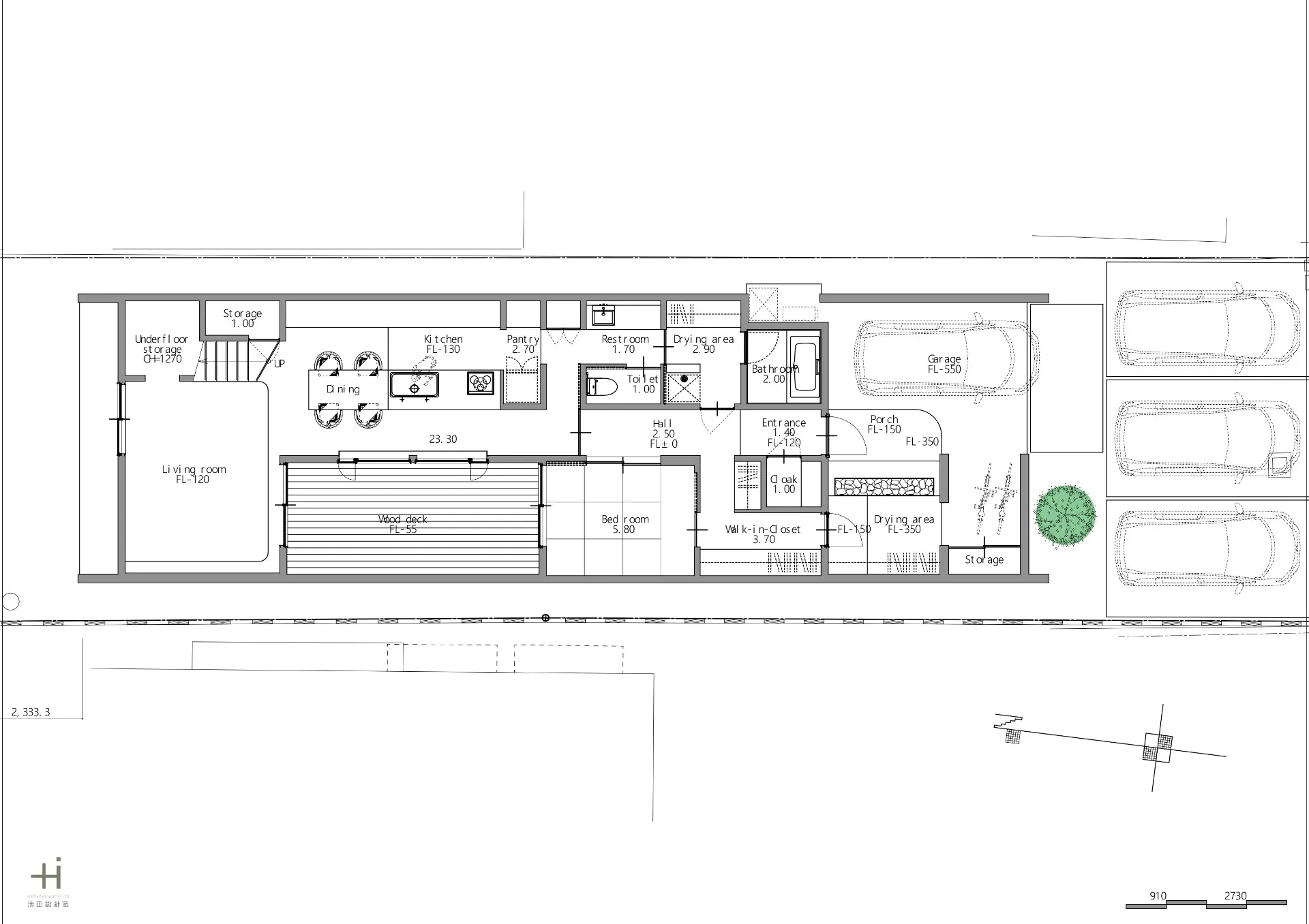 ファーストプラン：扇町のコートハウス