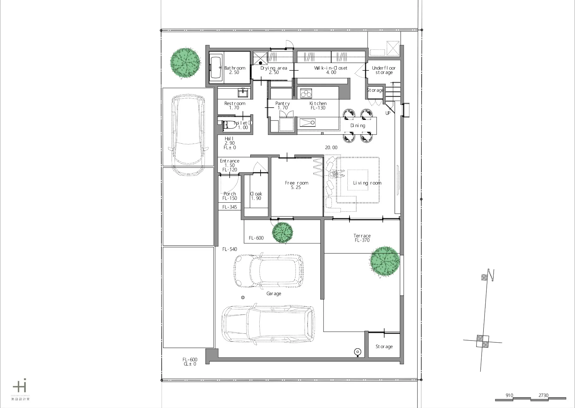 ファーストプラン：円座のガレージハウス